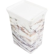 Resim Q-Trashbın 20 L Marble Çöp Kovası 