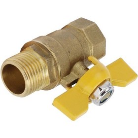 Resim Hangfox Gaz Ve Doğal Gaz İçin Kaliteli Bakır Topak Valfi - Hızlı Açma/kapama, G1/2 Dış Rosetli, Anti-rusluklu Boru Aksesuarı 