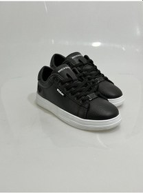 Resim 2885 Wickers Siyah-beyaz Kalp Desenli Bayan Spor Ayakkabısı Siyah - Beyaz 