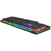 Resim GameBooster G906B Spectrum Rainbow Aydınlatmalı Bileklikli Mekanik Oyun Klavyesi 