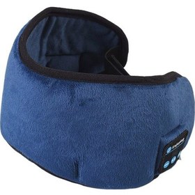 Resim Konesam Mavi 3d Bluetooth Göz Maske Kulaklığı: Akıllı Kablosuz Müzik/arama, Uyku Işık Engeli, Konforlu Tasarım 