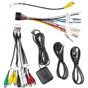 Resim Topshop1 Android Radio Kablolama Kit Suit 16 Pin Iso Oto Radio Bağlantı Kiti 10 20 Pin Rca Kamera Adaptörü Usb Kablosu Gps Anten 