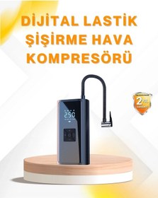 Resim Bfs Led Fenerli Ve Sos Işıklı Çok Fonksiyonlu Hava Kompresörü 