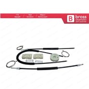 Resim Citroen C4 Picasso 2006 için Ön Sol Cam Kriko Takımı Makaralı N11.3237 