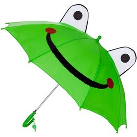 Resim Çocuk Şemsiye Kulaklı Kurbağa 