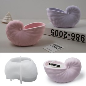 Resim DTOHO Silikon Deniz Kabuğu Mum Kalıbı - Yeniden Kullanılabilir DIY Aroma Mumları için, Ev Dekorasyonu, İki Renkli Pembe & Beyaz, Kolay Çıkarma ve Dayanıklı Tasarım, Silikon Mum Kalıpları, Dekoratif Mumluklar, Kolay Çıkartma Malzemesi 