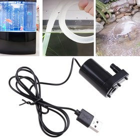 Resim 1 adet USB ile Çalışan Dalgıç Akvaryum Hava Pompası - Tatlısu & Tuzlu Su Balık Tankları, Hidroponik, Çeşme Dekoru için Mini Balık Tankı Oksijen Pompası, Kompakt Tasarım ve Dayanıklı Yüksek Kalite Yapılı Balık Akvaryumu Hava Pompası 