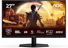 Resim AOC Q27G42XNE 27" 180Hz 0.5MS FreeSync 2K HDR10 Fast Va Gysnc Oyuncu Monitörü 