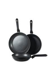 Resim Serenk Excellence 3 Adet Granit İndüksiyon Tabanlı Tava Seti, 20-24-28 cm 