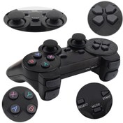 Resim Platoon PL-2860 PS2-PS3-PC Uyumlu Kablosuz WiFii Titreşimli Joystick Oyun Kolu Gamepad 