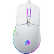 Resim GameBooster M12 Vital 12800 DPI Beyaz RGB Gaming Mouse 