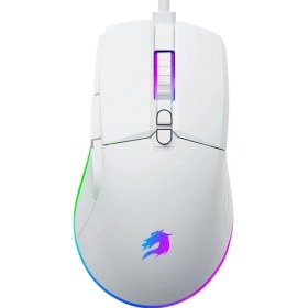 Resim GameBooster M12 Vital 12800 DPI Beyaz RGB Gaming Mouse 