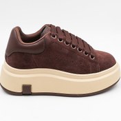 Resim Guja Kadın Kalın Taban Süet Deri Günlük Spor Ayakkabı GJ361 - Kahve - 36 