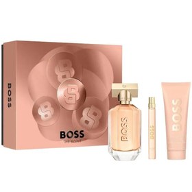 Resim Hugo Boss The Scent EDP 100 ml+EDP 10 ml+Perfumed Body Lotion 75 ml Kadın Parfüm Seti 