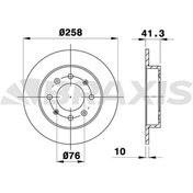 Resim ARKA FREN DISK AYNASI 258 MM KIA CERATO 04> 