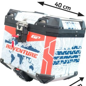 Resim Gp Kompozit DSN09 Universal 37 Lt Desenli Alüminyum Motosiklet çantası 