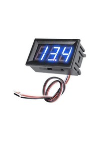 Resim 0.56 inç 0-100v 3 Kablolu DC Mavi Voltmetre 