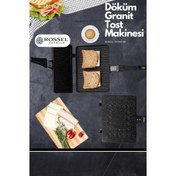 Resim Rossel Premium Döküm Tost Siyah 