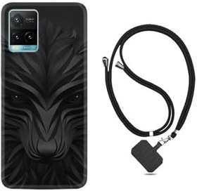 Resim kilifland Y33s ile Uyumlu Kılıf Ipli Boyun Askılı Desenli Silikon Black Fox 1325 