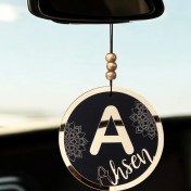 Resim Kişiye Özel Pleksi Ayna Ahşap Dikiz Aynası Süsü | Araba Için Isimli Aksesuar Dikkat Çeken Tasarım 