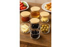 Resim Noah Exclusıve 400 cc Çizgili Ahsap Kapaklı Kahvaltılık 90 x 60 