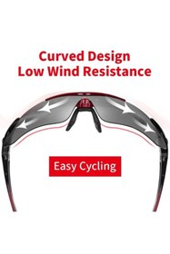 Resim Schulzz Rockbros Polarize %100 Uv Korumalı Kırmızı 5 Lensli Bisiklet Spor Dağ Kayak Gözlüğü 