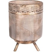 Resim Euroflora HDYEN02579 Metal Saksı Ayaklı 25,5x37cm 