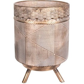 Resim Euroflora HDYEN02579 Metal Saksı Ayaklı 25,5x37cm 