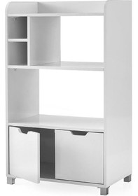 Resim Buket Çok Amaçlı Mutfak Fırın Kiler Dolabı Demonte 72x42x121cm Beyaz 