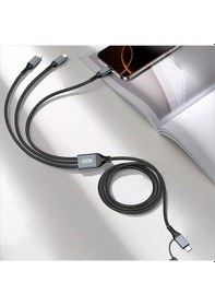 Resim Go Des Gd-uc806 Hızlı Şarj Kablosu 3in2 Lightning Type-c Type-c 100w 1m Gri 