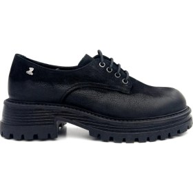 Resim Venüs 2554601K Kadın Hakiki Deri Bağcıklı Kalın Taban Oxford Ayakkabı 