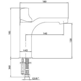 Resim Eca Myra Lavabo Bataryası Mat Beyaz 102108986C4 