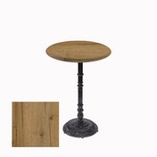 Resim Dockers Bistro Döküm Masa (Çipa-6075 Werzalit Yuvarlak Q 60cm) - Canyon Palace Oak 