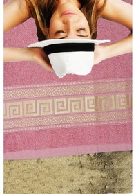 Resim Mira Home %100 Pamuk Unisex Banyo Hamam Havlusu Myra 70x140 Cm Pembe 