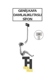 Resim Geniş Kafa Damlalıklı Taslı Sifon 