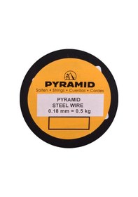 Resim Pyramid 018 Bağlama Teli Makara Alman Çeliği Paslanmaz Parlak T 