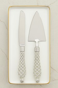 Resim sahane & bazaar 2’Lİ PASTA SERVİS SETİ GÜMÜŞ BIÇAK & PASTA SPATULASI 