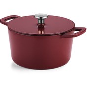 Resim Fissler Moments Collection Cast Demir Döküm Tencere Bordo 24 CM 