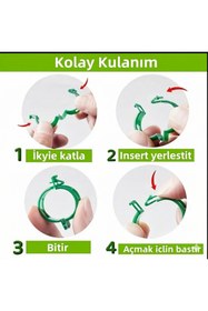 Resim gökkuşağı store Bahçe Klipsi Dayanıklı Domates Biber Bitki Destek Klipsi Asma Bitkilerine, Sebzelere 10 adet 