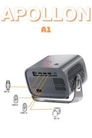 Resim GoMarkt 2K/4K/1080P Android 11 Destekli Wifi & Bluetooth Taşınabilir Ev Sineması Projeksiyon Cihazı 
