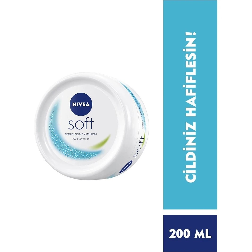 Nivea NIVEA Soft Nemlendirici Vücut Bakım Kremi 200ml Yüz Vücut El, Yumuşak Cilt HissiBLK WW52 Fiyatı ve Özelliklerı - Badem