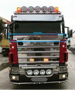 Resim TIRMARKET Scania 1998-2004 / L Cab Delikli Sineklik Kromu 1 Parça . 