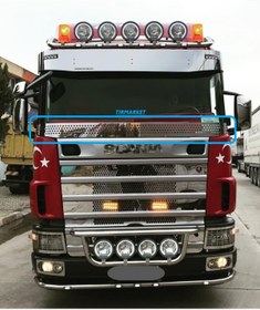 Resim TIRMARKET Scania 1998-2004 / L Cab Delikli Sineklik Kromu 1 Parça . 