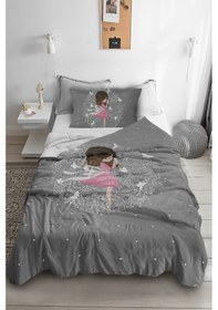 Resim Prenses Peri Kız Tek Kişilik Pike ( Yastık Kılıflı ) 