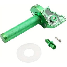 Resim Cloudstore Yeşil 22mm Cnc Alüminyum Motor Gaz Kumanda Kolu M10x1.5 Diş 
