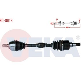 Resim Veka-Fd8013 Komple Aks Sol Ön Ford Focus Ii (Da) 1.6I Uzunluk 60 514702887 