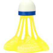 Resim Teltree Plastik Badminton Topu 3'lü Paket - Dış Mekan İçin Sabit Direnceli Sarı Renk Spor Topu 
