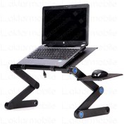 Resim Çok Fonksiyonlu Laptop Sehpası Katlanabilir Notebook Stand Metal Alaşım 