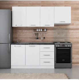 Resim Minar 210 Cm Mutfak Dolabı Beyaz 210-b7 