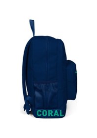 Resim Coral High Nakış Logolu Usb Şarjlı Kulaklık Çıkışlı Lacivert Sırt Çantası 